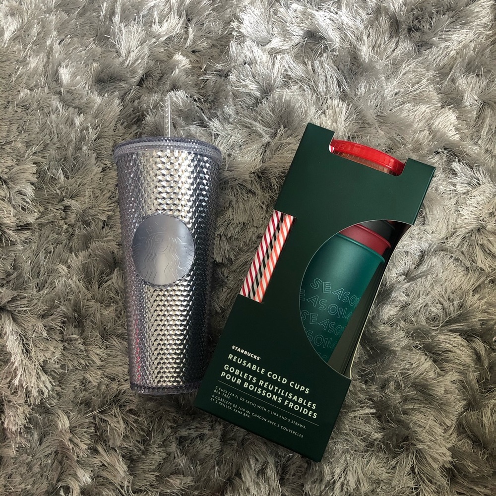 Starbucks Studded Tumbler + Reusable Cup Set